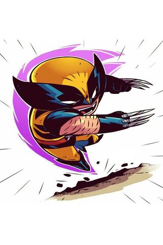 Mini Marvel: The Adorable Wolverine in Action! 🐾