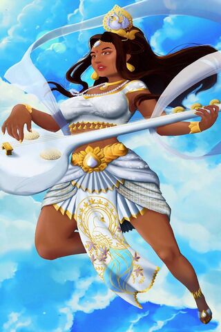 Saraswati: The Goddess of Wisdom and Art 🎶✨
