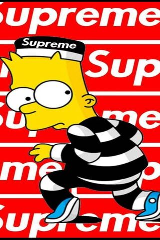 Supreme Bart Simpson Wallpaper - Download to your mobile from PHONEKY