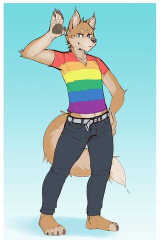 Furry Boy: Pride in Every Step! 🌈🐾