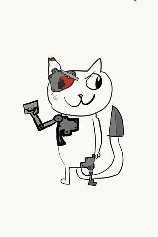 Feline Future: The Rise of Terminator Cat! 🐾🤖