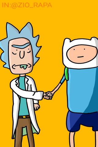 Epic Crossover: Rick Meets Finn! 🌟