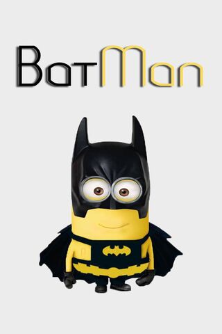 Minion Meets the Dark Knight! 🦇✨