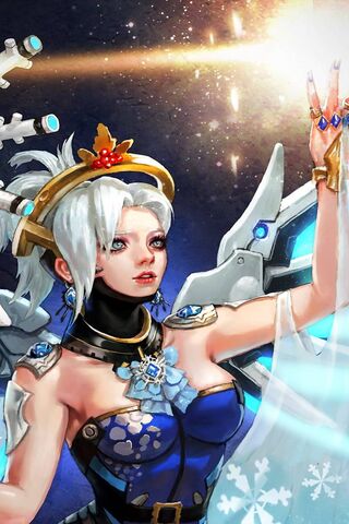 Celestial Guardian: Mercy's Radiance ✨