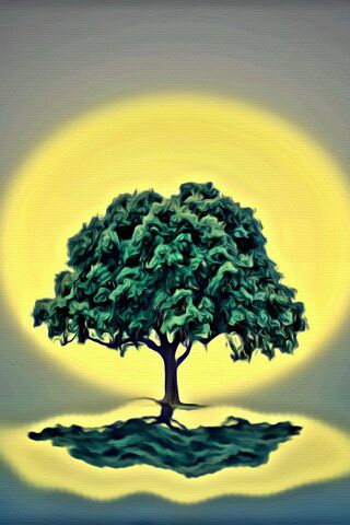Sunset Serenity: A Tree's Embrace