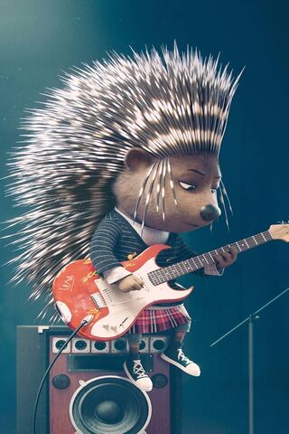 Rockin' the Stage: A Hedgehog's Dream 🎸✨