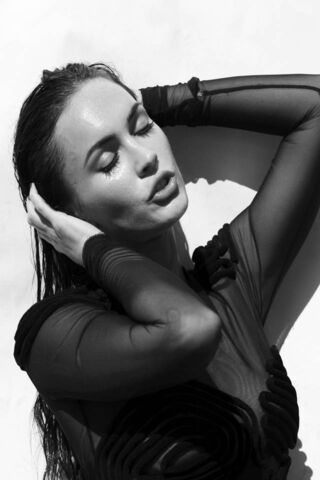 Elegance in Monochrome: A Moment of Serenity