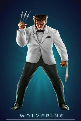 Wolverine: The Fierce Hero in Formal Wear! 🐾✨