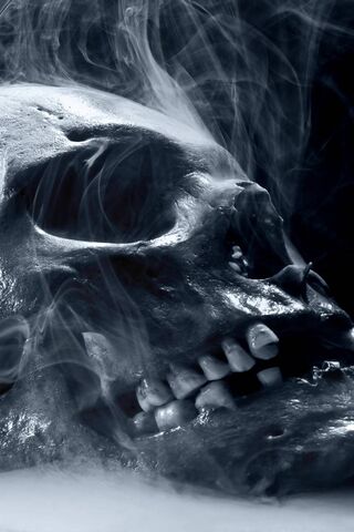 Skull In Smoke