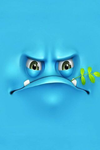 Blue Mood with a Green Twist 🌿😄