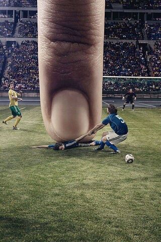The Giant Finger of Fate in Football