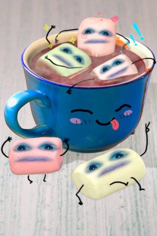 Whimsical Hot Chocolate Delight ☕✨