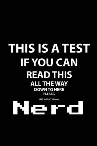 Nerd Alert: The Ultimate Test!