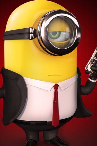 The Dapper Minion: A Secret Agent's Charm! 🎩🔫