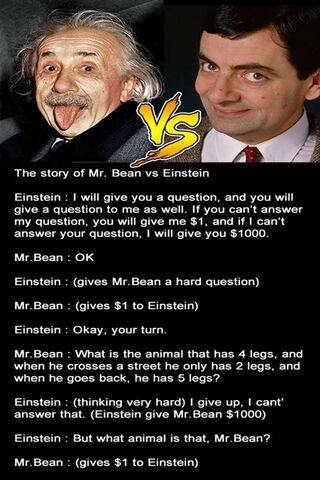 Mr Bean Vs Einstein