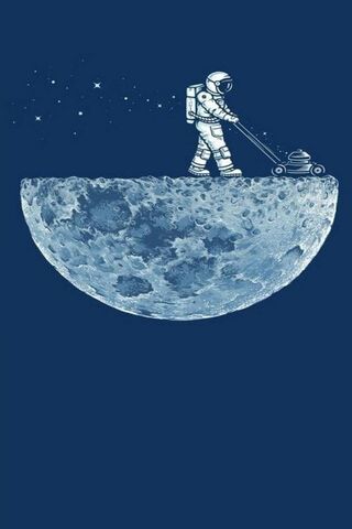 Funny Astronaut Plow