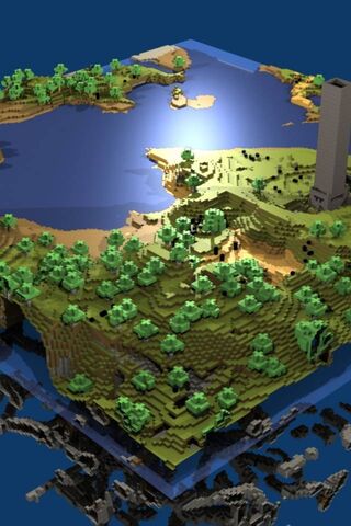 Minecraft World Hintergrund Lade Auf Dein Handy Von Phoneky Herunter