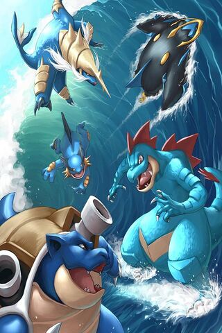 Splashing into Adventure: The Water Starters Unite! 🌊🐉