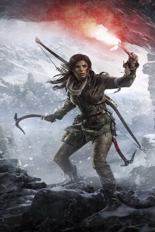 Lara Croft: The Adventurer in the Snow