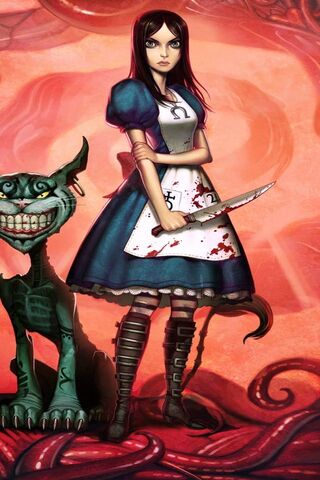 Alice's Dark Journey: A Twist in Wonderland 🐰🔪