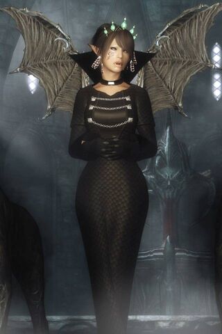 Mystical Elegance in Skyrim: A Dark Enchantress Awaits
