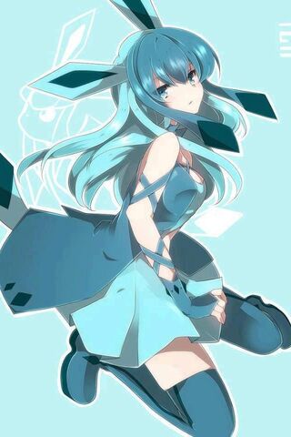 Chill Elegance: Glaceon Gijinka