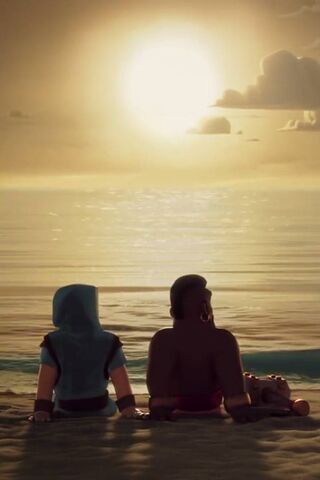 Serenity at Dusk: A Clash of Colors