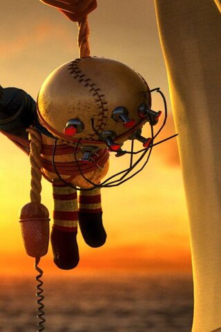 Doll Big Daddy: A Whimsical Guardian of the Sunset
