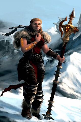 Fierce Guardian of the Frostlands ❄️⚔️