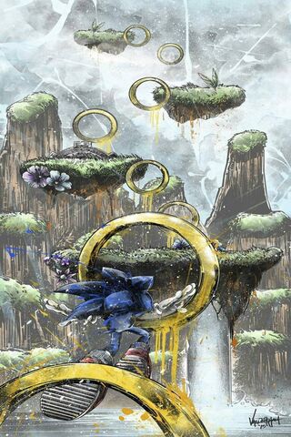 Sonic Rings Art Wallpaper - Download to your mobile from PHONEKY