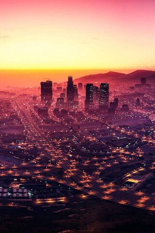 Los Santos Sunset Wallpaper - Download to your mobile from PHONEKY