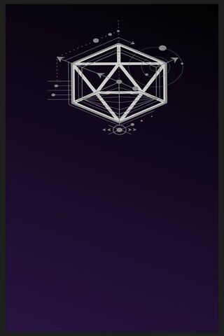 Mystical Geometry: The Purple Geo Die ✨🔮