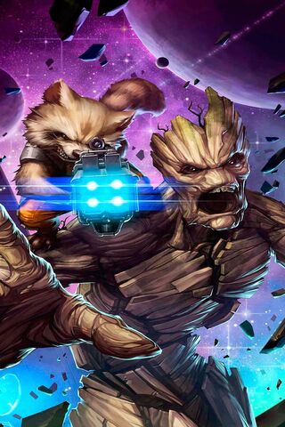 Rocket Groot: Guardians of the Galaxy Unite! 🚀🌌