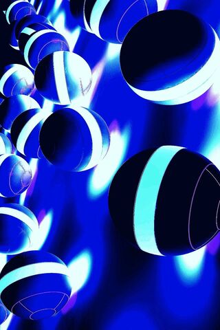 Mystical Blue Pokéballs in a Neon Dream 🌌✨