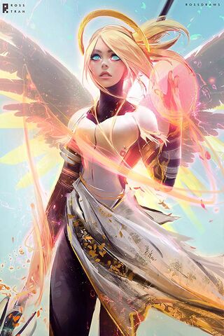 Celestial Guardian: Mercy's Radiance ✨