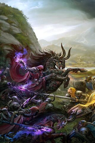 Epic Clash: Orcs vs. Warriors