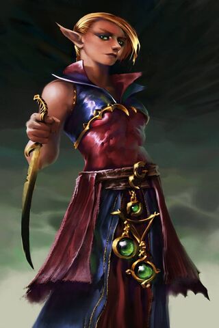 Shadow's Whisper: The Elusive Elf Rogue