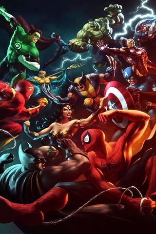 Epic Showdown of Legends! ⚡🦸 🦸