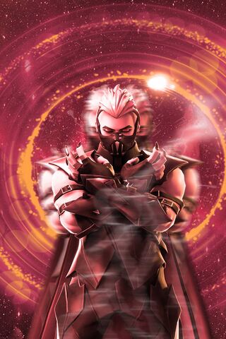 Galactic Showdown: The Fortnite Warrior