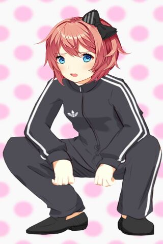 Slav Natsuki: The Coolest Cutie in Tracksuit Style! 🇷🇺✨