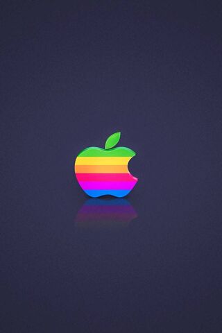 Retro Vibes: The Colorful Apple 🍏🌈
