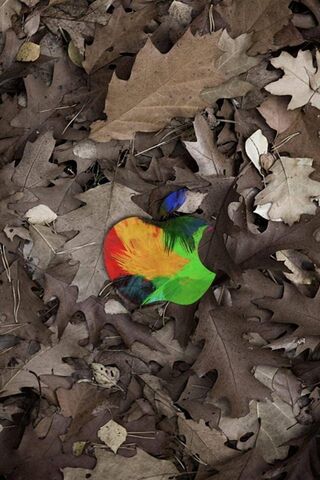 Hidden Colors: The Apple Among Leaves 🍏🍂