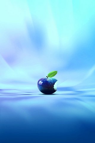 Bite of the Blue Apple ..