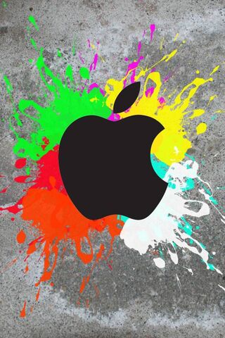 Vibrant Apple Splash 🍏🎨