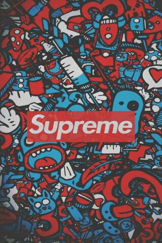 Supreme Logo Wallpaper Download To Your Mobile From Phoneky