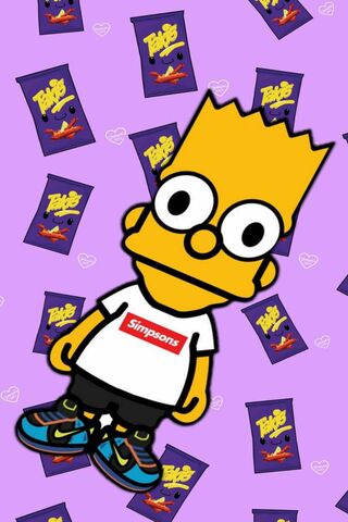 Supreme Bart Simpson Wallpaper - Download to your mobile from PHONEKY