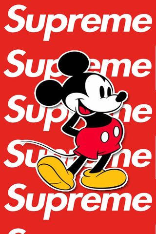 Mickey Mouse Supreme Wallpaper - Download to your mobile from PHONEKY
