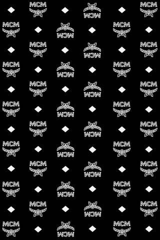Black Mcm Monogram Wallpaper - Download
