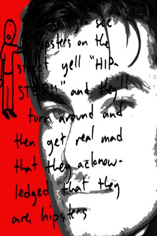 Hipster Reflections: A Thoughtful Encounter