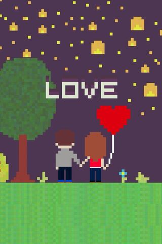 Pixelated Love Under the Stars 🌟❤️